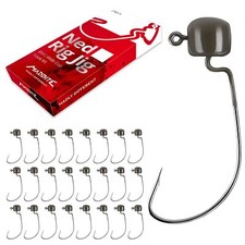 Ned Rig Jig Hook Kits Finesse Mushroom Jig Heads for Soft Lures Green Pumpkin...