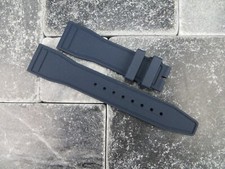 New 20mm 22mm Genuine Rubber Strap Blue Diver Watch Band for IWC Pilot