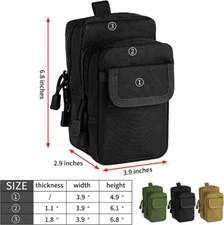 Tactical Molle Pouch Bag Utility EDC Pouch Bags Outdoor Waist Pack Phone Pouch