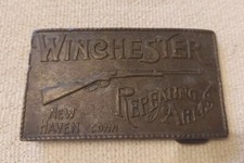 AU-022 Winchester Repeating 1970's to 1980's Vintage Bronze Men's Belt Buckle