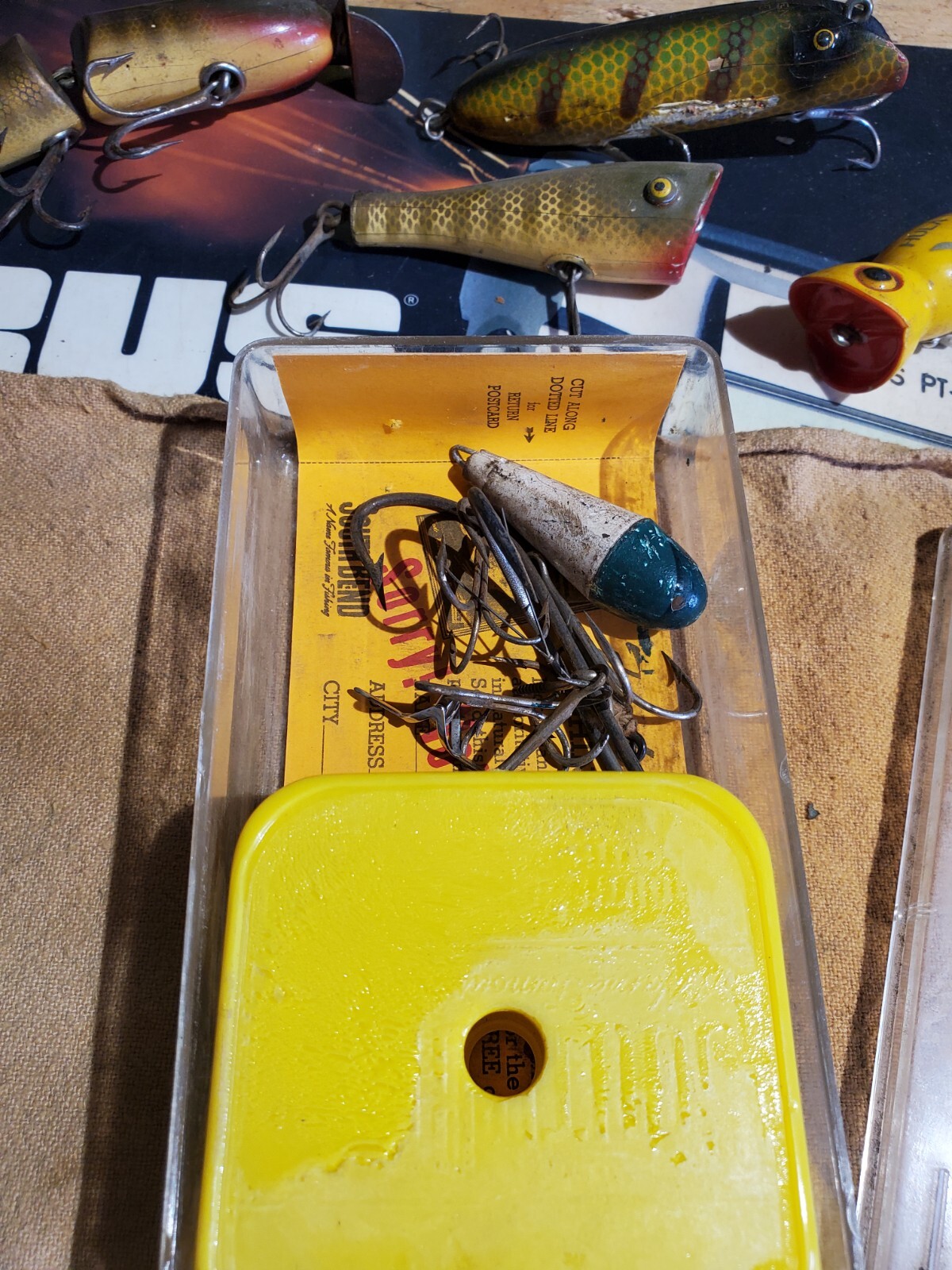 Vintage Fishing Line South Bend Black Oreno  Spool In Box