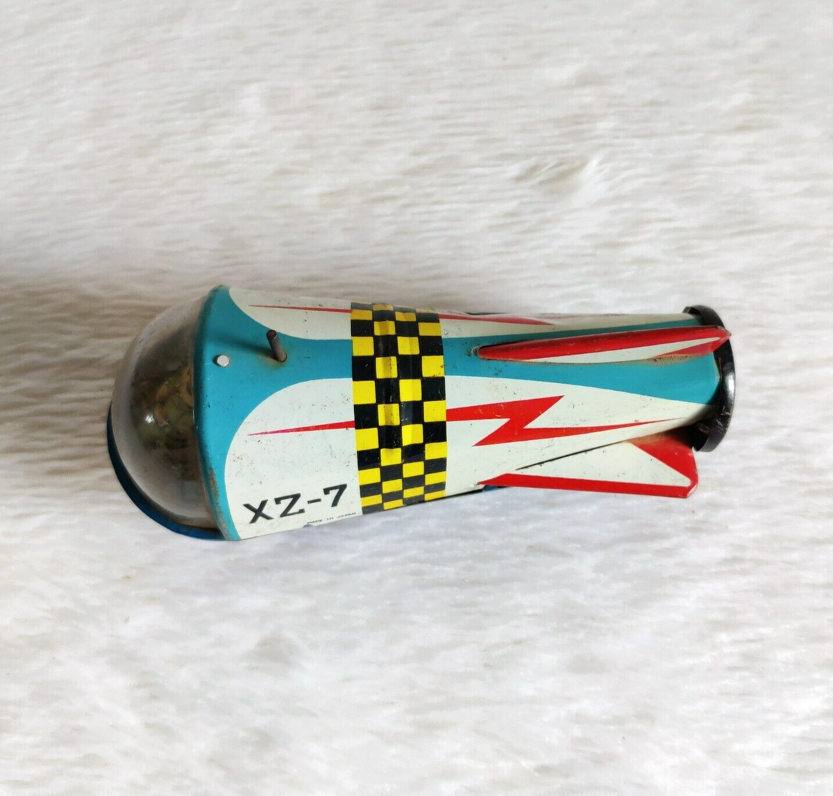 1950s Vintage XZ-7 Aircraft Plane Tin Toy Kids Props Japan