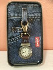Vintage 90's Levi's Brown / Brass Men's Pocket Watch And Compass In Tin READ — photo 3