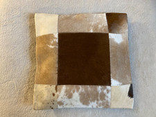 Cowhide Pillow Cushion Cover 16" x 16" - New Beautiful - Item 12633