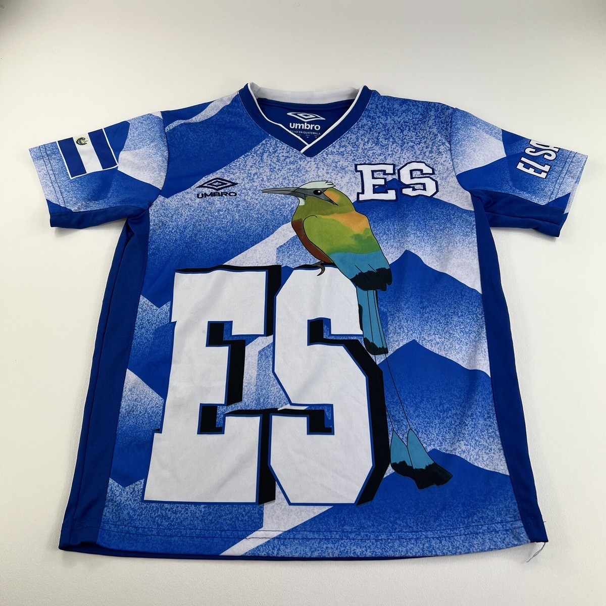 Umbro El Salvador Soccer Jersey AOP All Over Print Men's Size M