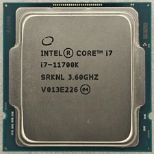 11Th Gen Intel Core i7-11700K CPU Processor LGA 1200 8-Core 3.6 GHz 125W Desktop