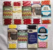 New Medium Rick Rack Trim 1/2" wide x 2-1/2 Yards - Choose Color