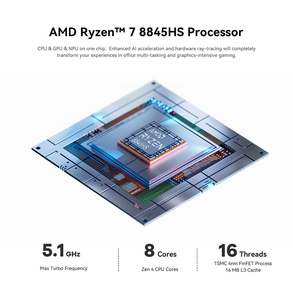 Beelink SER8 ミニ PC 11 AMD Ryzen 7 8845HS Amazon.com: Beelink SER8 Mini PC W11 Pro, AMD Ryzen 7 8845HS