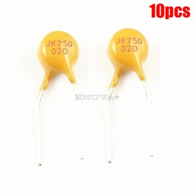 10Pcs Dip Resettable Fuse 250V 0.02A 20Ma JK250-020 Jinke Polymer Pptc Ptc Ne tb
