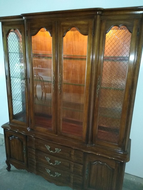 Thomasville Dining Room Set with Hutch & Tea Cart AMAZING CONDITION