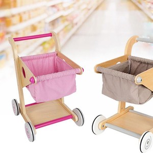 wooden toy trolley cart