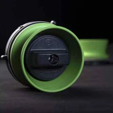 1 Pair STUDEVOX Green Universal NAB Hub Adapters For Reel To Reel Tape Recorders