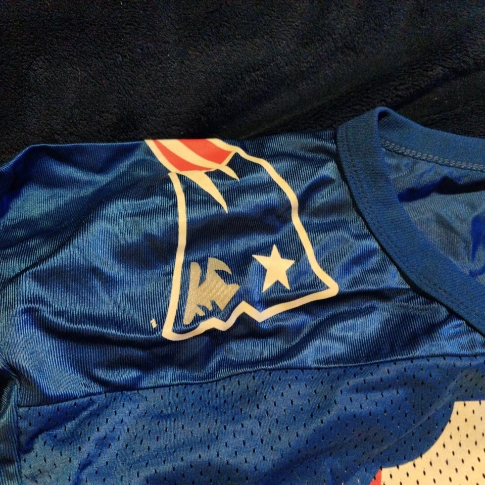 Camiseta de fútbol Drew Bledsoe New England Patriots campeón talla 44 Foto 2 de 4