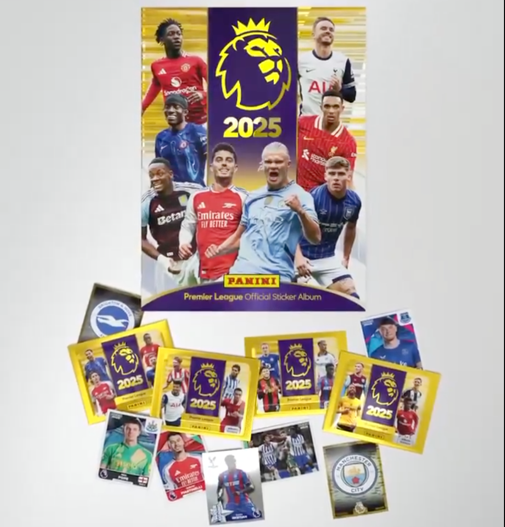 American Football Sticker & Cards 2025 - Komplettset Mit Album & 15 Tüten