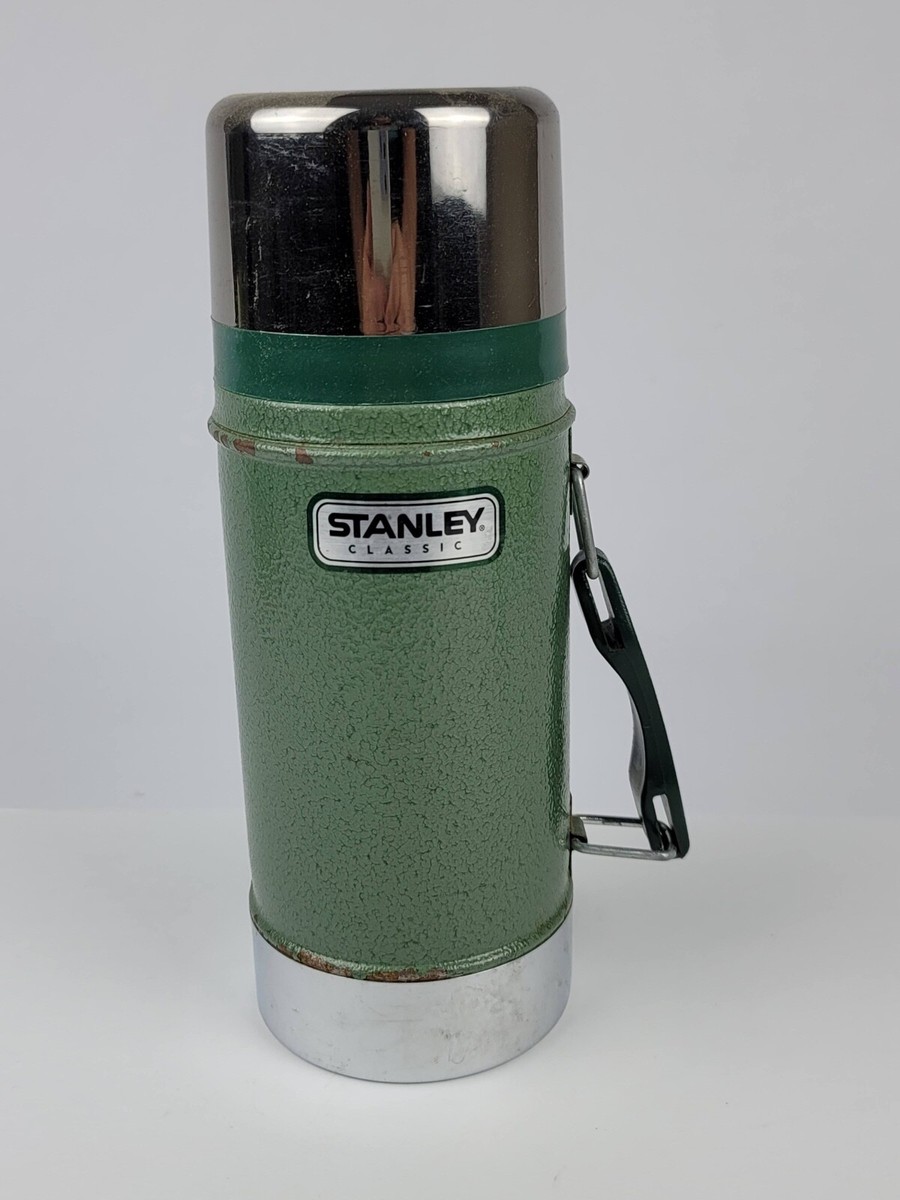 Stanley Classic 24 Ounce Wide Mouth Thermos Metal Bottle-Green