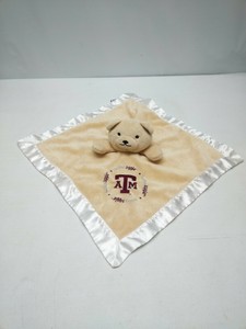 GEORGE BLUE SATIN BACK AND TRIM BABY BLANKET LOVEY SOFT ...