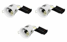 3 x Aurora EN-DLM981X 'EFDPro' Fixed Fire Rated Downlight Fittings GU10