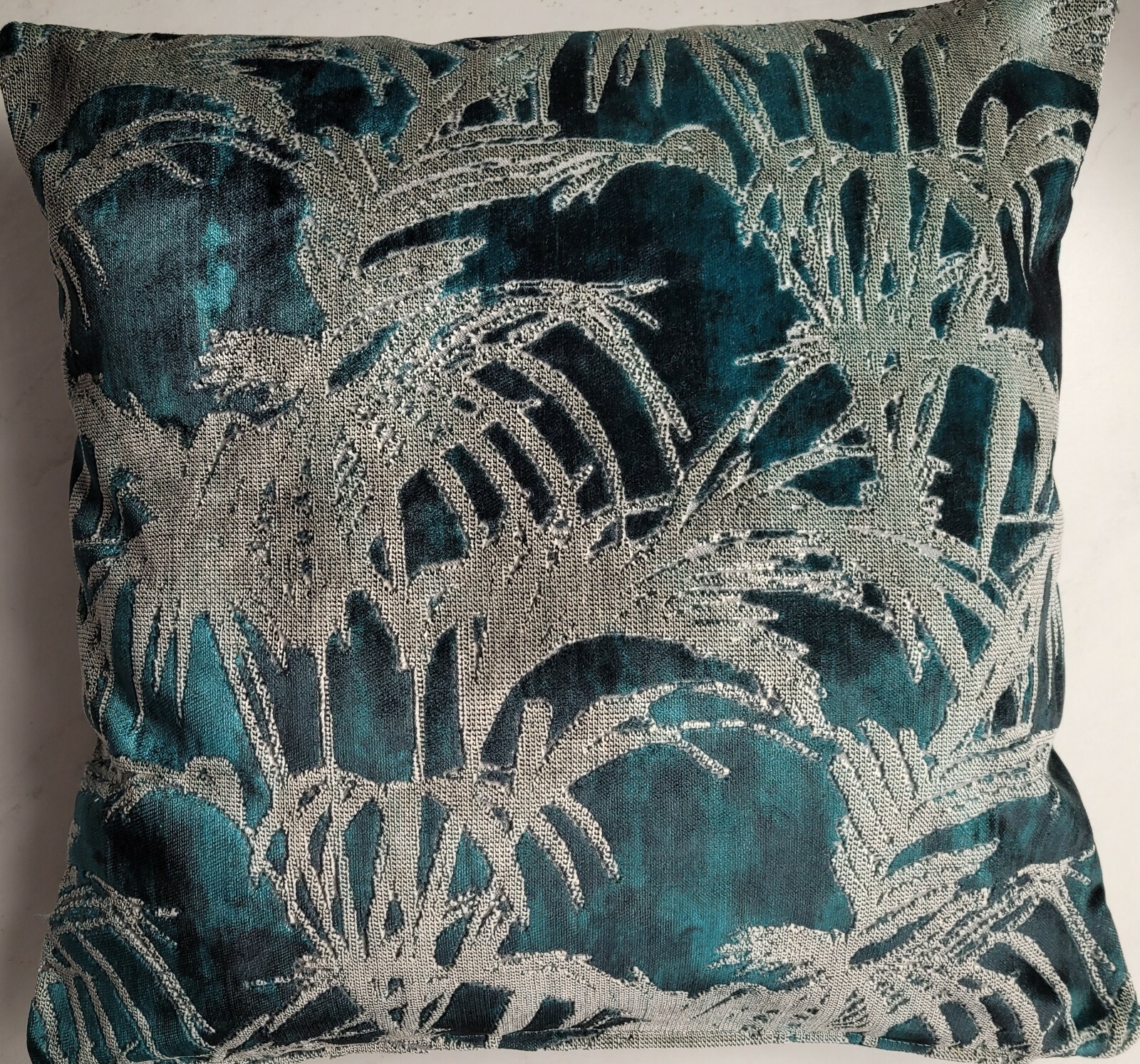 Luxury cushion cover , teal green velvet 45x45cm eBay
