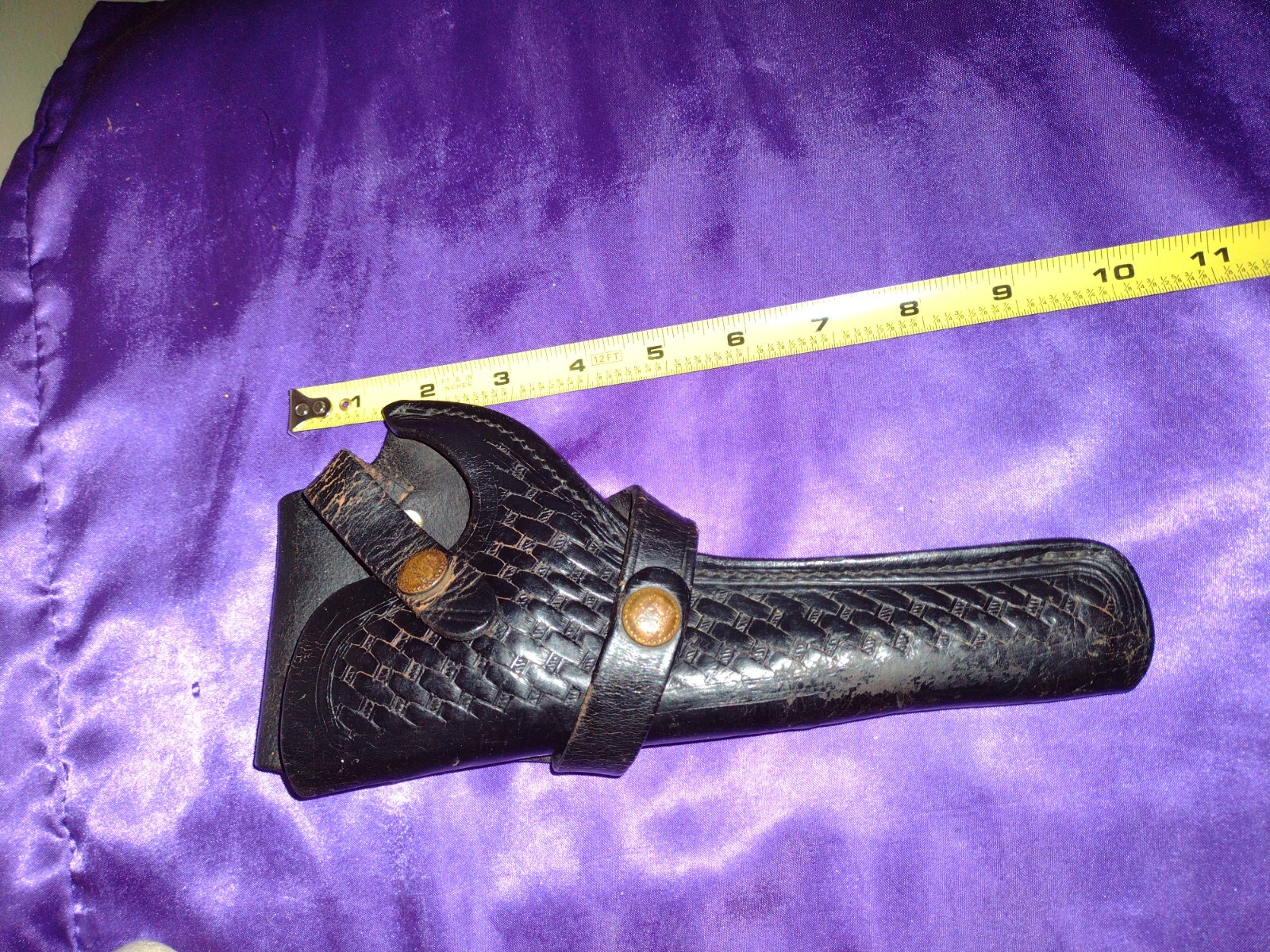 Vtg Black Leather Pistol Holster Brauer Brothers Mfg St Louis Mo E21 eBay