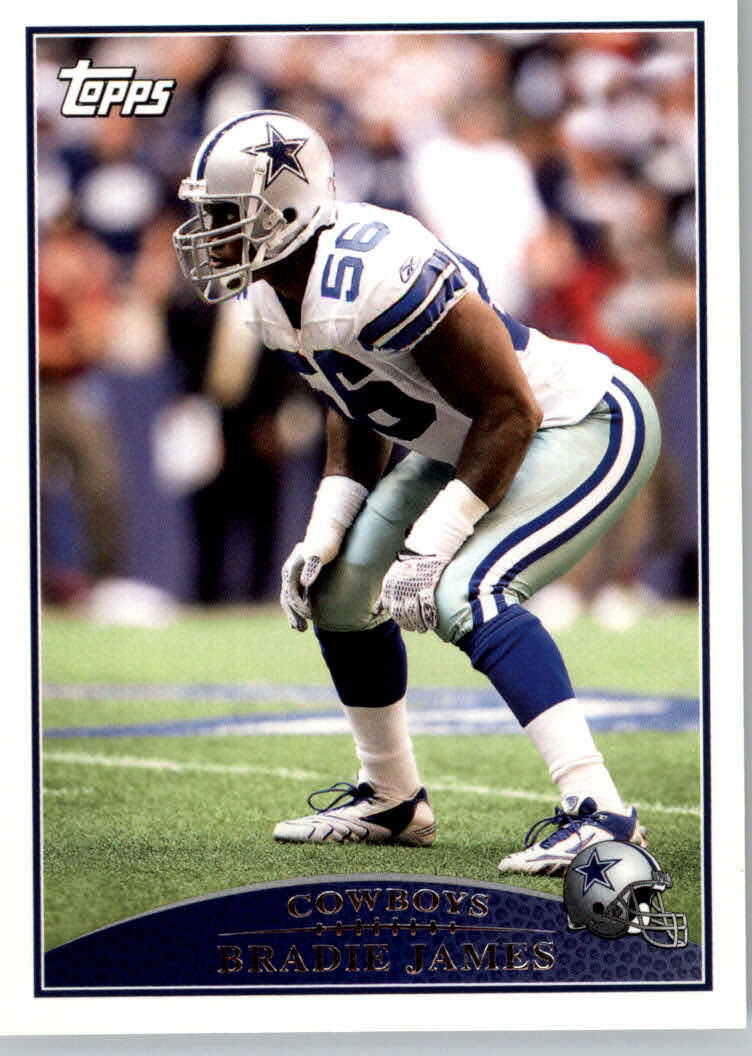 2009 Topps Football #108 Bradie James - Dallas Cowboys