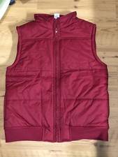 Gymboree Red Sleeveless Puffer Vest Size Kids Large 10 Zip  Pockets EUC