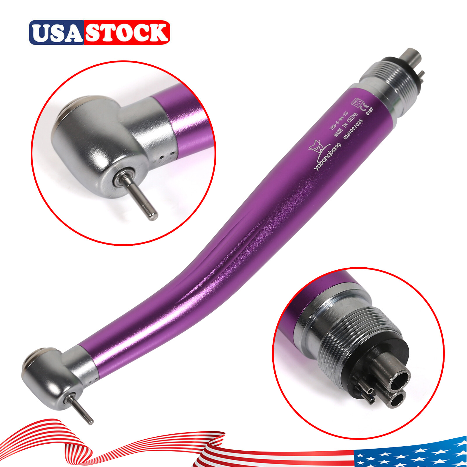 Dental High Speed Handpiece Air Turbine Push 2/4Hole fit NSK PANA MAX  7 Colors