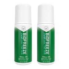 Biofreeze Roll-On Pain-Relieving Gel 3 FL OZ, Green Pack Of 2 Topical Pain Rel