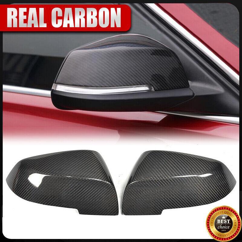 REPLACEMENT REAL CARBON FIBER SIDE MIRROR COVERS CAP FOR BMW F02 F06 F10 F11 F18