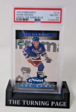 Adam Graves 1994 Parkhurst Crash the Game Blue #C15 [PSA 8.5] Hockey Rangers