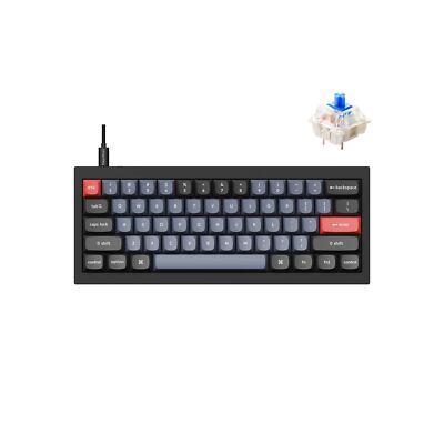 Keychron Q4 Wired Custom Mechanical Keyboard, 60% Layout QMK/VIA Programmable...