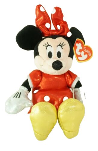 Ty Sparkle Beanie Babies Disney Minnie Mouse Plush 9 inches New Collection - Picture 1 of 7