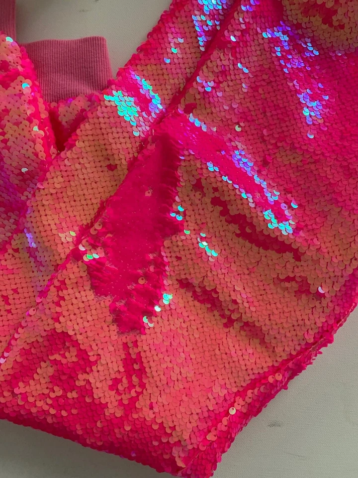 JoJo Siwa JoJo's Armario Abatible Lentejuelas Nickelodeon Pantalones Jogger Niña 7/8 NUEVO Regalo Foto 4 de 4