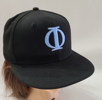 IO Fitted Baseball Hat Cap Size 7 1/4 New Era 59 Fifty Blue & Black   