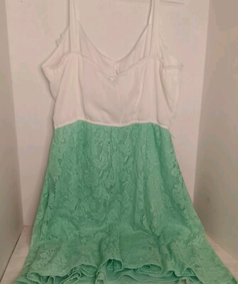 Maurices Dress XL Mint Green Lace Overlay Lined Pullover Mini/Midi Sleeveless | eBay Maurices Dress XL Mint Green Lace Overlay Lined Pullover Mini/Midi Sleeveless | eBay