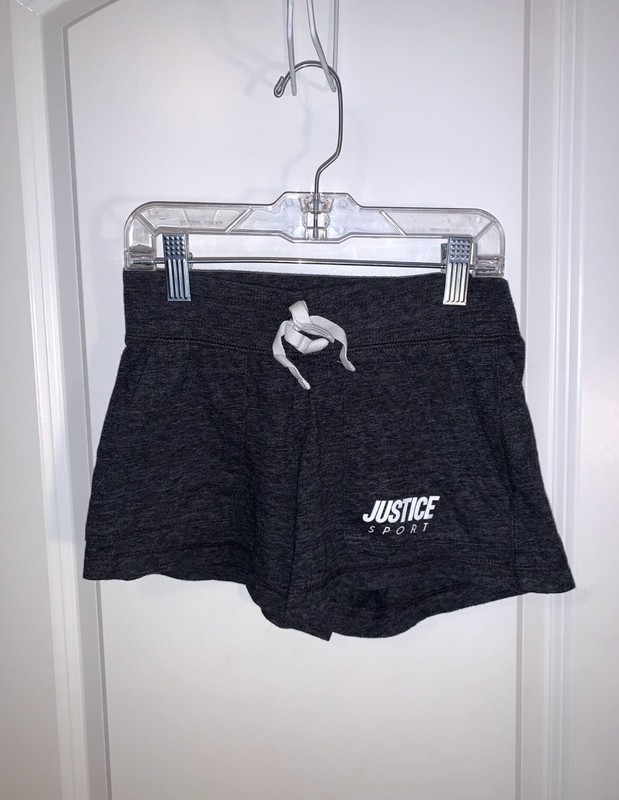 justice girls activewear shorts size 8