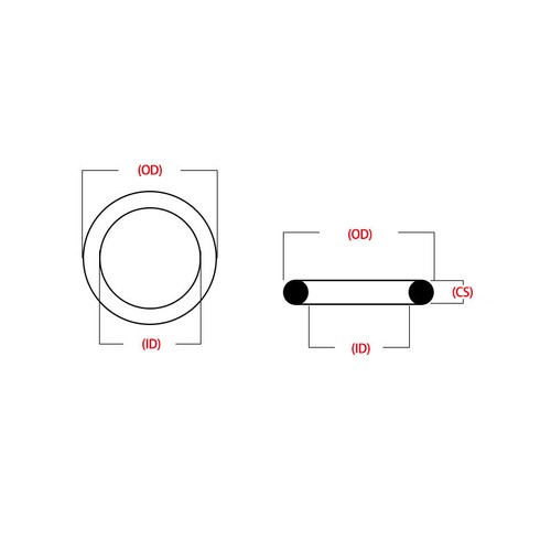 Silicone Ring Black Silicon Gasket Food Grade Rubber O-ring CS 6mm OD 17mm-175mm - Picture 15 of 15