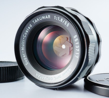 EX PENTAX Super Multi Coated TAKUMAR 55mm F/1.8 SMC MF Lens From JAPAN