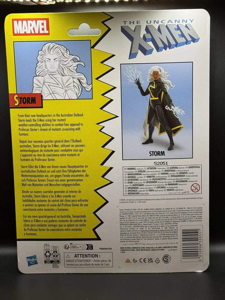 Hasbro The Uncanny X-Men Marvel Legends Storm Black Suit Figure w 3.75 Storm - Image 3 of 4