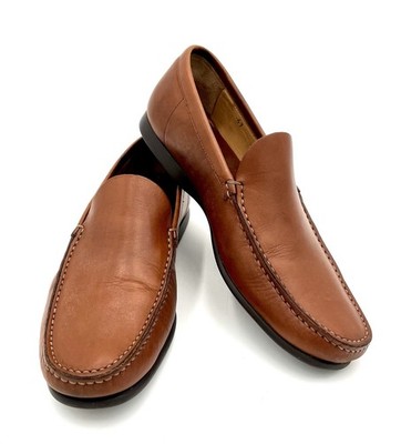 『church's』Brown Leather Moccasins Church's Custom Loafers 7.5 F Brown Leather Shoes | eBay