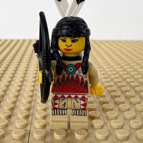 LEGO Western, Indians: Indian 4 Female, BOW, QUIVER, ww018, 6748, CANYON, 1997