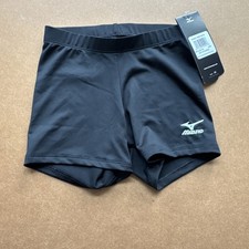 Mizuno Vortex 440461 Girls Youth Volleyball Shorts - Black Spandex Medium