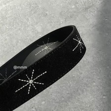 Unisex Suede Starlight Embroidered Belt - 3 Colors, Adjustable