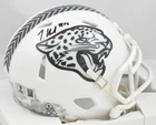 Travis Hunter Autographed Jaguars Salute 2024 Speed Mini Helmet - Beckett W Holo