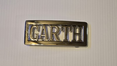 GARTH Custom Personalized Name Belt Buckle -Put your name or word on Buckle