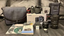 Canon EOS 60D DSLR Camera with 2 Lenses FlashAir and Bag Excellent Condition