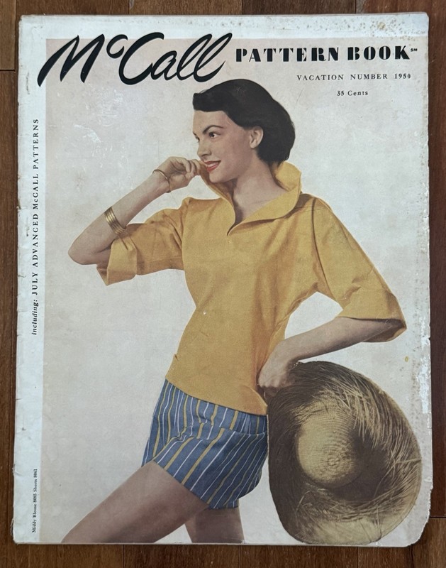 Vintage McCall Pattern Book Magazine Vacation No. 1950 W/ July Advanced Patterns