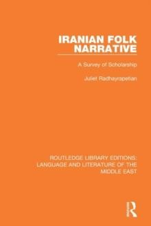 Iranian Folk Narrative Juliet Radhayrapetian Paperback Taylor Fra