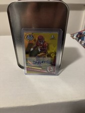 2023 Bowman University Chrome Dorian Singer #146 Yellow Refractor Auto 07/75 1st