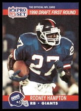 Rodney Hampton 1990 Pro Set #692 Giants NFL READ FREE SHIPPING AutographDen