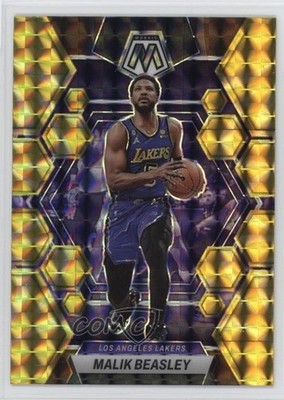 2022-23 Panini Mosaic Reactive Yellow Mosaic Prizm Malik Beasley #53 1dg3